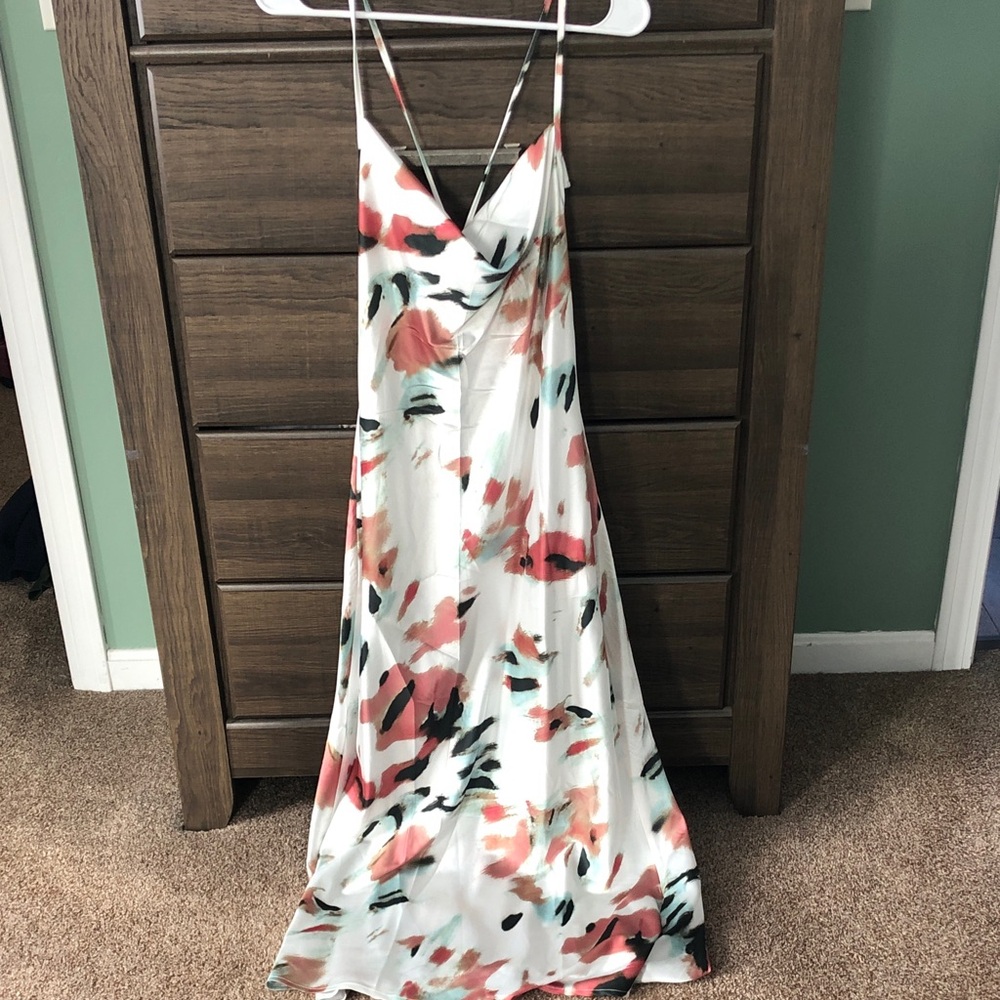 Floral Spaghetti Strap Maxi Dress